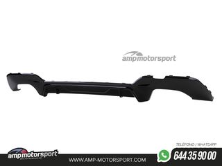 DIFUSOR TRASERO PARA BMW SERIE 3 G20 G21 + COLAS DOBLES CROMADAS