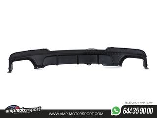 DIFUSOR TRASERO MATE BMW SERIE 5 F10/F11 + COLAS DOBLES NEGRAS