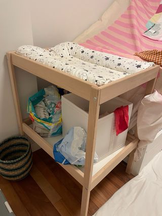 Cambiador Bebé Ikea Madera SNIGLAR