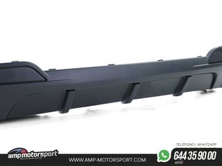 DIFUSOR TRASERO MATE BMW SERIE 5 F10/F11 + COLAS DOBLES CARBONO