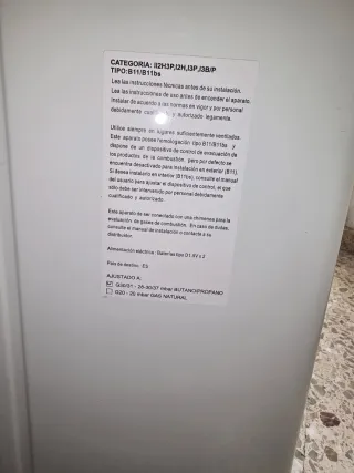 Calentador de gas GILS BOLONIA