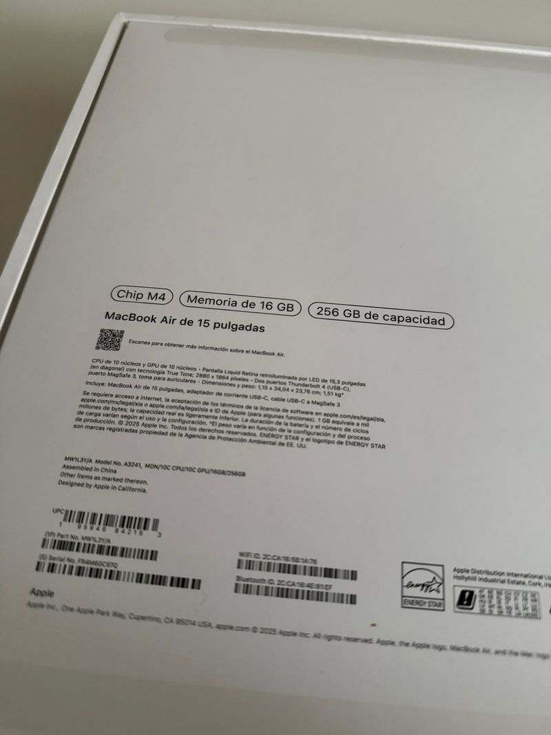 2025 15’ Macbook Air M4 16GB con GARANTIA! afbeelding 5
