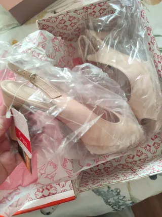 Zapatos de piel DONG mujer beige color nude