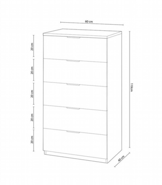 Sinfonier 5 Cajones. Blanco Artik