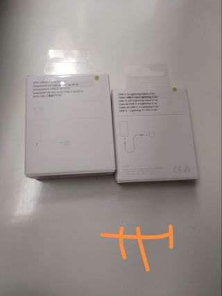 Cargador Apple iPhone adaptador y cable c light