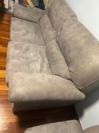 2 Sofás de tela color gris