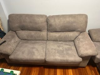 2 Sofás de tela color gris