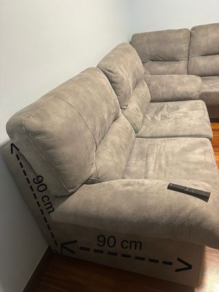 2 Sofás de tela color gris