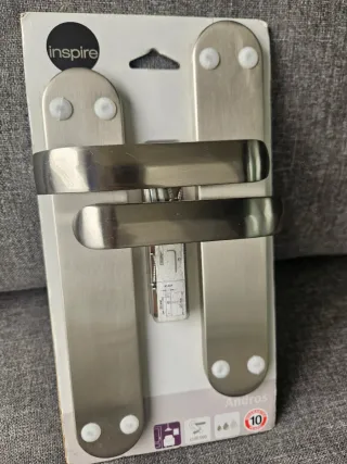 Manillas puerta interior niqueladas Inspire