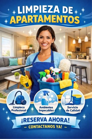 SERVICIOS DE LIMPIEZA : apartamento, pisos, chalet