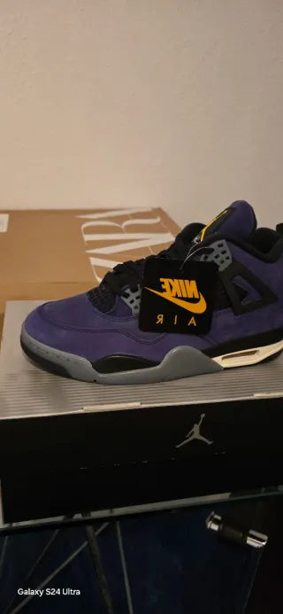 Nike Air Jordan 4 Morado Negro