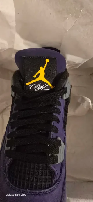 Nike Air Jordan 4 Morado Negro