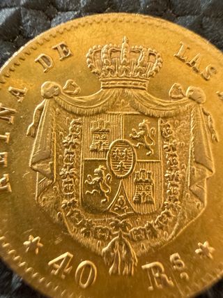 40 Reales Isabel II - Moneda Antigua
