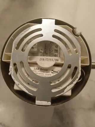 Lámpara de techo/pared metal plateado