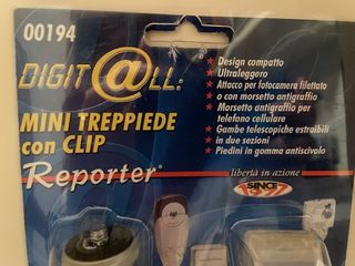Mini treppiede Digit@ll Reporter con clip