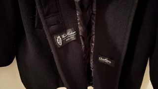 Abrigo de lana negro