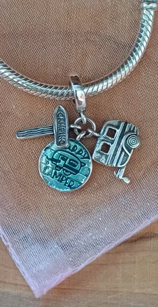 Charm Colgante | Camper con señal Cámping