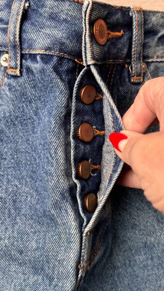 Falda tejana mini Bershka Bad Bunny