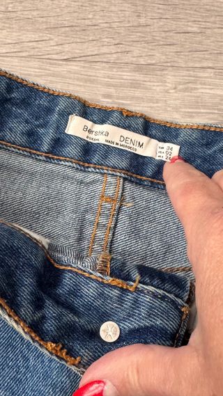 Falda tejana mini Bershka Bad Bunny