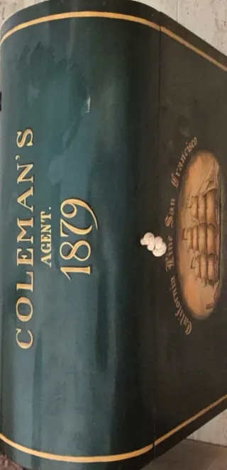 Baúl antiguo Coleman's Agent 1879