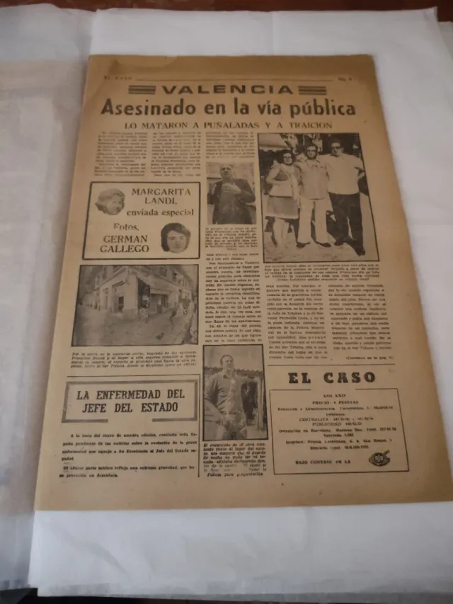 Periódico El Caso 1 Nov 1975