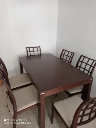 Mesa de comedor con 6 sillas