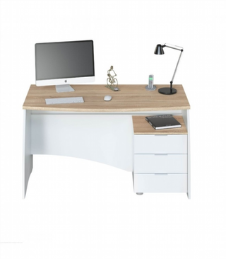 Escritorio Mesa Despacho 3 Cajones. Blanco Artik/