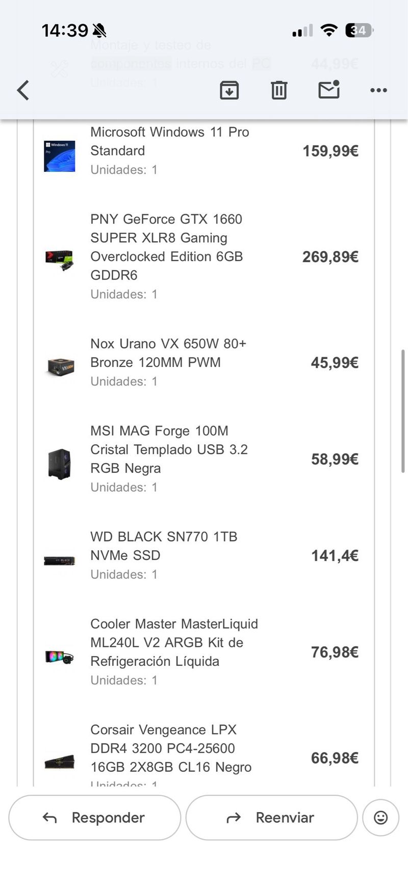 PC gaming i7 11700KF - SSD NVMe de 1TB afbeelding 7