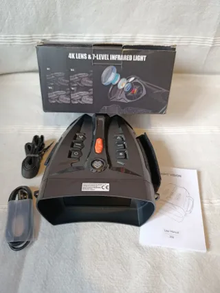 Prismáticos con foto y video + vision nocturna 4K