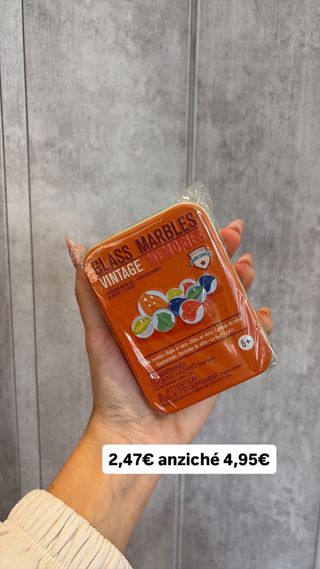 Set di biglie in vetro vintage legami