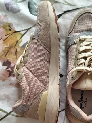Deportivas Pepe Jeans rosas y beige