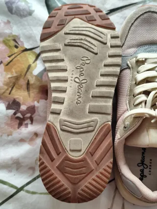 Deportivas Pepe Jeans rosas y beige