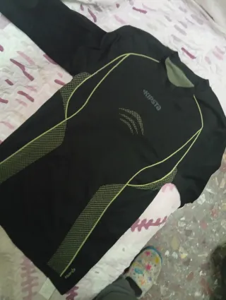 Camiseta térmica Kipsta Talla Única Negra