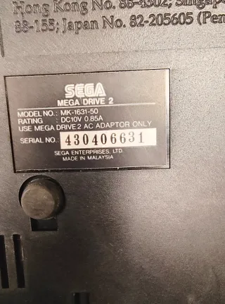 Sega Mega Drive II Console