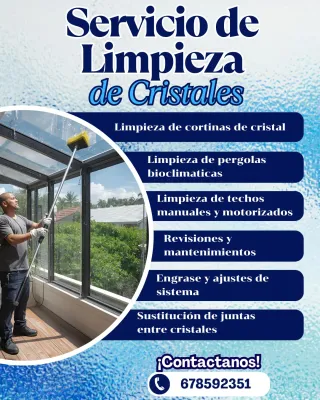 Limpieza de cristal