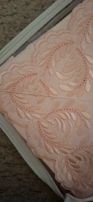 Lenzuola sangallo king size rosa