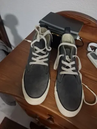 Converse Piel Unisex Negro/Gris