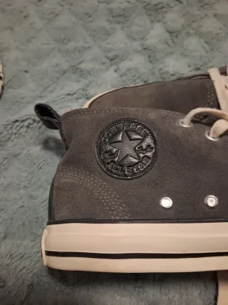 Converse Piel Unisex Negro/Gris