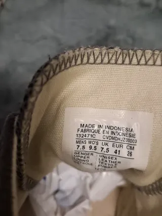 Converse Piel Unisex Negro/Gris