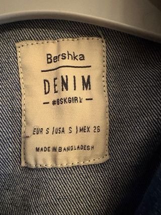 Chaleco Vaquero Bershka Azul