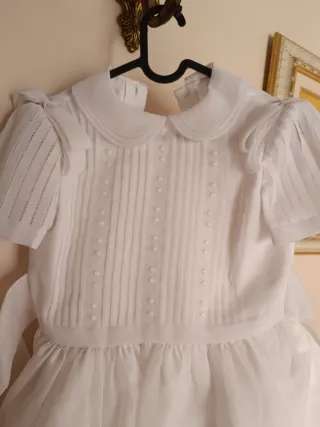 CONJUNTO DE VESTIDO DE COMUNIÓN BLANCO