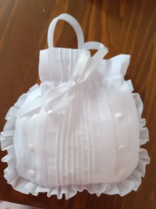 CONJUNTO DE VESTIDO DE COMUNIÓN BLANCO