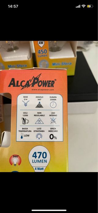 Lampadine LED ALCA POWER 4W Luce Calda (5pz)