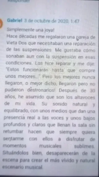 Altavoces Vieta DOS