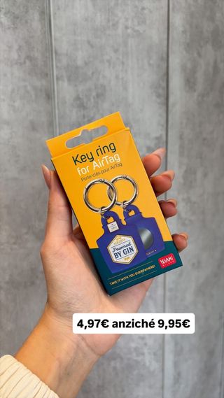 Portachiavi per AirTag Powered by Gin