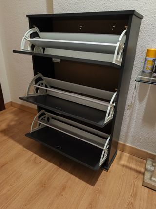 Zapatero 3 puertas madera