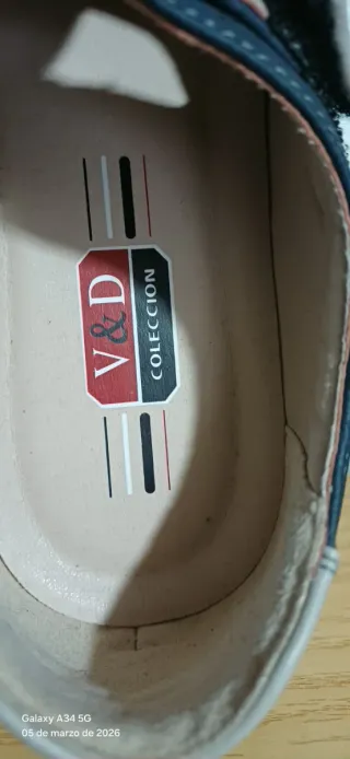 Zapatos cómodos azul,1 puesta, me vinieron grandes