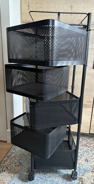 Carrito auxiliar cocina 4 niveles con ruedas