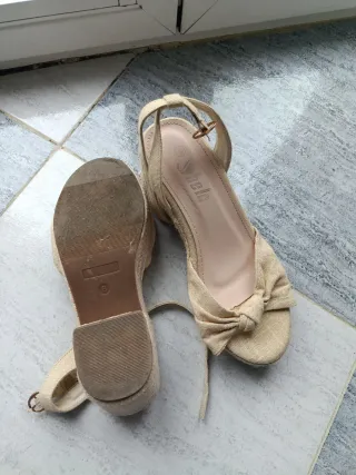 Sandalias de verano Shein Beige Talla 38