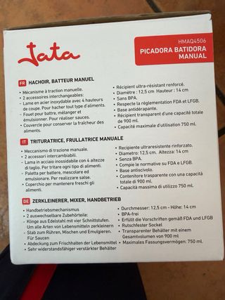 Picadora Batidora Manual Jata